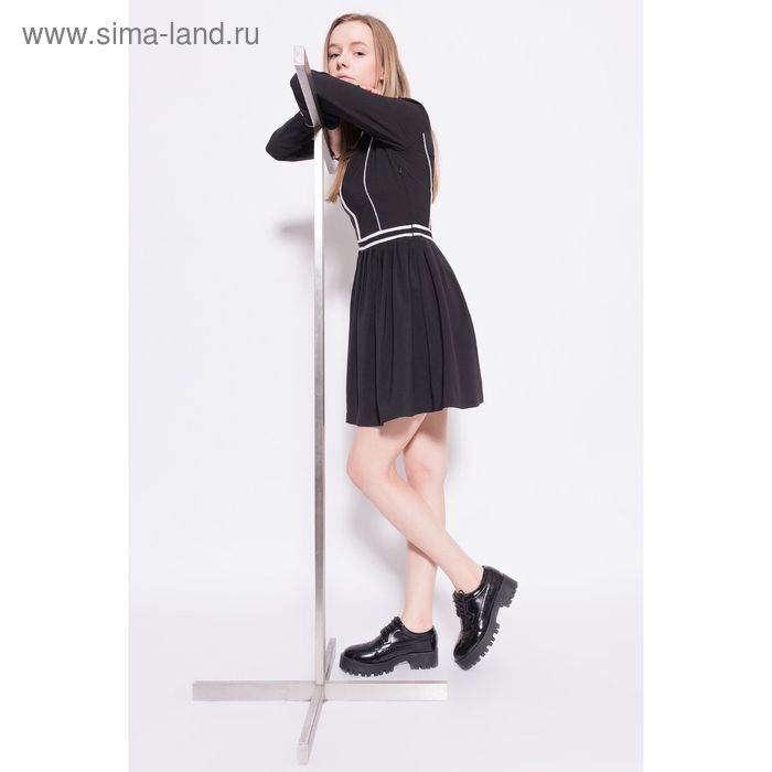 Платье женское, цвет чёрно-белый, размер 48 (XL), рост 170 см (арт. 1611085535) - Фото 1