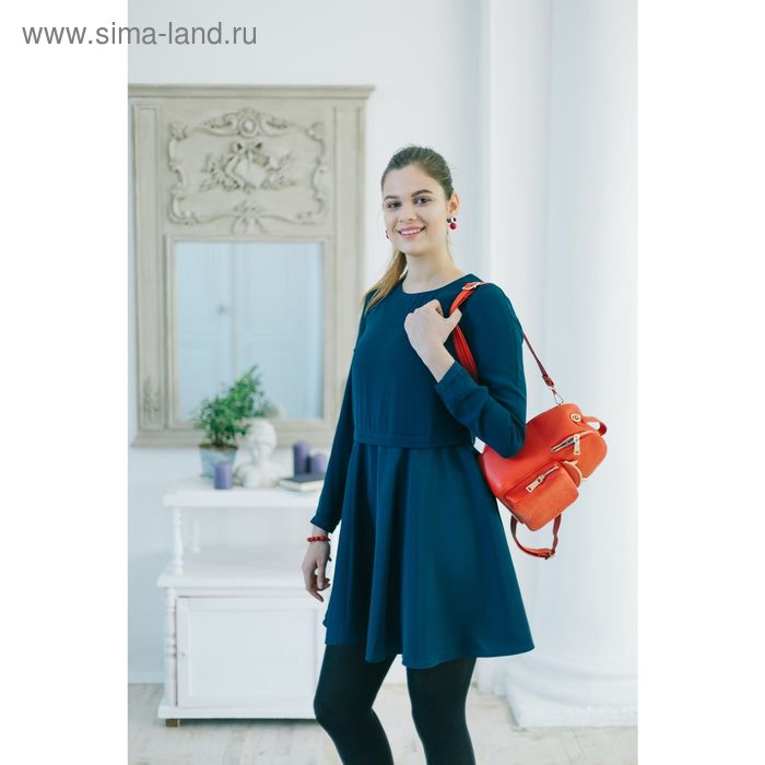 Платье женское, цвет тёмно-синий, размер 46-48 (L), рост 170 см (арт. 1611090537) - Фото 1