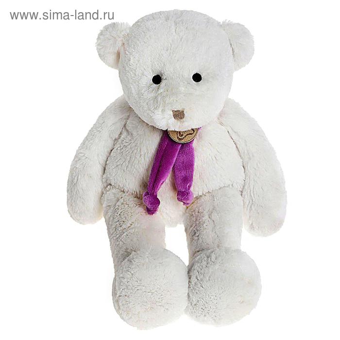 Мягкая игрушка «Медведь», цвет белый/фиолетый, 40 см - Фото 1