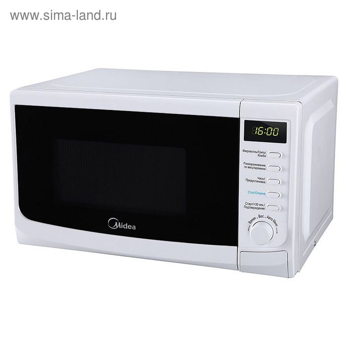 Микроволновая печь Midea AG820CWW-W, 20 л, 800 Вт, белый - Фото 1