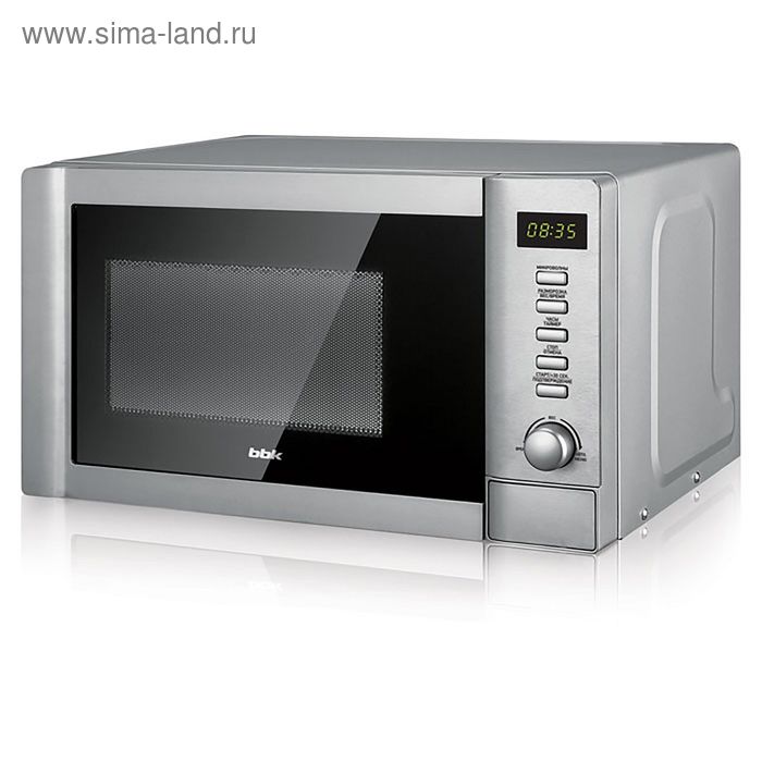 Микроволновая печь BBK 20MWS-720T/BX, 700 Вт, 20 л, серебристо-чёрная - Фото 1