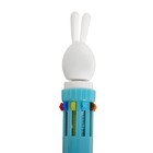 Ручка шариковая автоматическая 10-ти цветная, стержень 0,7мм Голубой Заяц - Фото 2