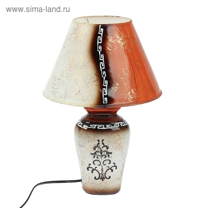 Лампа настольная "Лиственный узор" 220V Е14 37х25х25 см - Фото 1