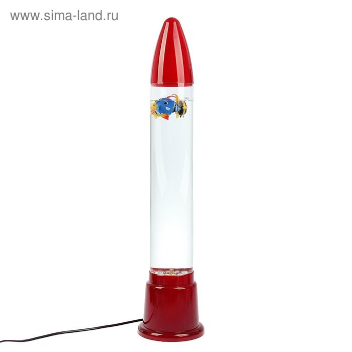 Светильник пластик вода "Ракета" цветной 60х14х14 см - Фото 1