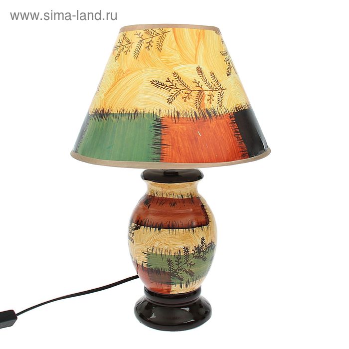Лампа настольная "Лиственница" 220V Е14 38х25х25 см - Фото 1