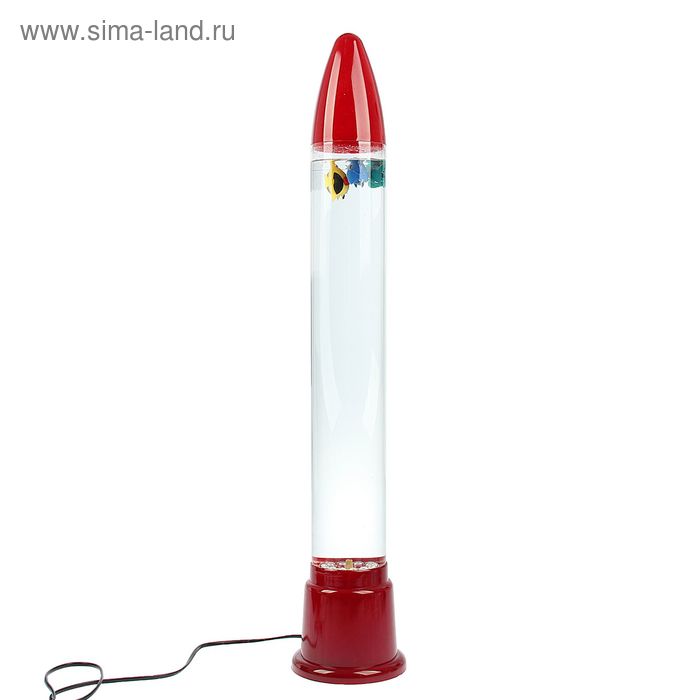 Светильник пластик вода "Ракета" цветной 70х14х14 см - Фото 1