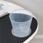 Горшок для орхидей с поддоном «Доляна», 800 мл, пластиковый, прозрачный - Фото 2