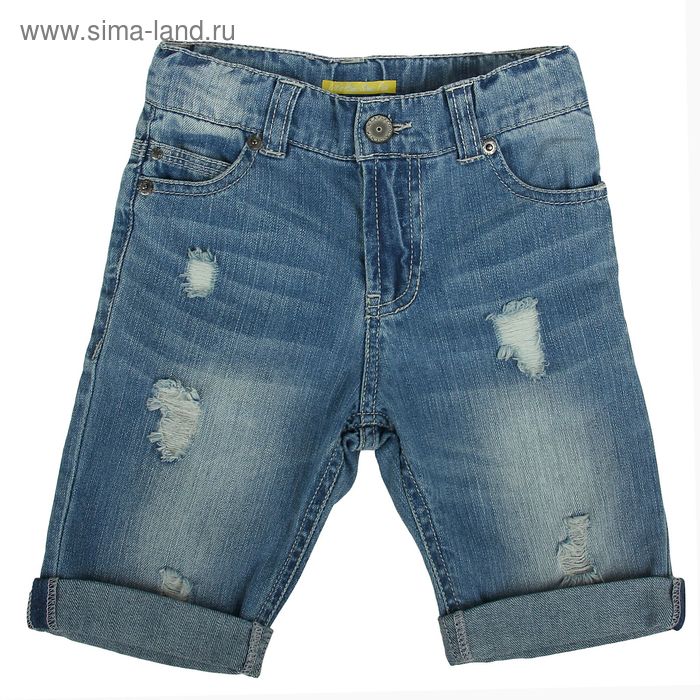 Шорты джинсовые детские для мальчиков Ashton, рост 122 см, цвет голубой (арт. 20120420007) - Фото 1