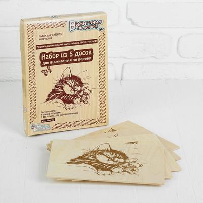 Доски для выжигания «Подарок своими руками», 5 шт.