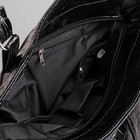 Сумка женская на молнии, 1 отдел, 2 наружных кармана, чёрная - Фото 5