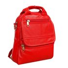 Рюкзак молодёжный на молнии, 1 отдел, 3 наружных кармана, красный - Фото 1
