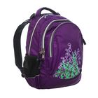 Рюкзак молодёжный на молнии, 2 отдела, 3 наружных кармана, фиолетовый - Фото 2