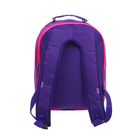 Рюкзак школьный на молнии "Букет цветов", 2 отдела, 2 наружных кармана, фиолетовый/сиреневый - Фото 3