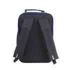 Рюкзак школьный на молнии "Мотоциклист", 2 отдела, 2 наружных кармана, синий/серый - Фото 3