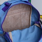 Рюкзак детский на молнии "Бабочка", 1 отдел, 3 наружных кармана, цвет голубой/розовый - Фото 3