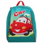 Рюкзак детский на молнии "Машина", 1 отдел, цвет бирюзовый - Фото 1