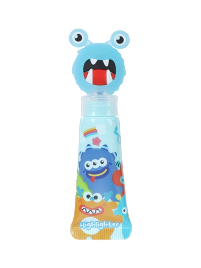 Маркер-текстовыделитель «Монстрик», скошенный наконечник, узел 5 мм, синий