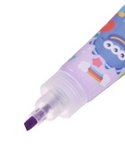 Маркер-текстовыделитель «Монстрик», скошенный наконечник, узел 5 мм, сиреневый - Фото 3