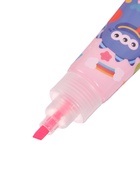 Маркер-текстовыделитель «Монстрик», скошенный наконечник, узел 5 мм, розовый - Фото 3