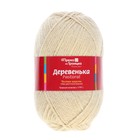 Пряжа "Деревенька" 100% шерсть 170м/100гр (0772 натур.светлый) - Фото 2
