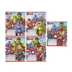 Тетрадь 12 листов линейка Marvel "Мстители", картонная обложка, 5 видов МИКС - Фото 1