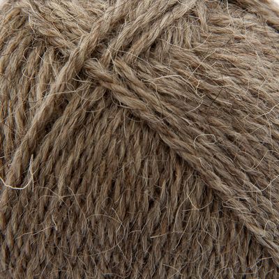 Пряжа "Деревенька" 100% шерсть 170м/100гр (2450, натуральный темный)