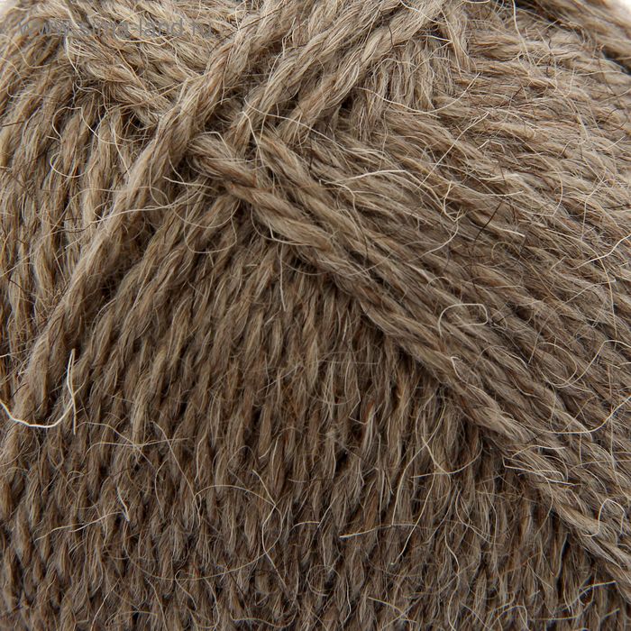 Пряжа "Деревенька" 100% шерсть 170м/100гр (2450, натуральный темный)