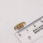 Замок винтовой 7×3 мм, 10 шт. цвет золото - Фото 2