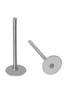 Швензы «Гвоздики» для изготовления пусет, 4 мм (набор 5пар), цвет серебро - Фото 4