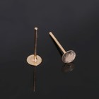 Швензы «Гвоздики» для изготовления пусет, 1.2 см (набор 5 пар), цвет золото - Фото 4