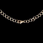 Цепочка с карабином, L=45 см, (набор 5 шт), панцирное плетение, цвет золото - Фото 2