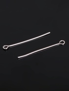 Штифт с петлёй СМ-1083, 3 см, 100 г, цвет серебро - Фото 3