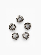 Шарм «Узор», цветы, цвет серебро - Фото 3