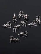 Держатель для кулона клеевой СМ-183 (набор 10 шт.), 10×5 мм, цвет серебро - Фото 4