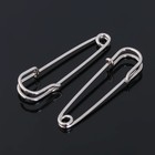 Булавка 4.5×1.2 см (набор 5 шт.), СМ-208-3, цвет серебро - Фото 2