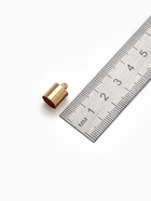 Концевик-шапочка, СМ-165,(набор 5 шт.), 1.2×0.8 см, d (внутренний)=0.7 см, цвет золото - Фото 2