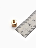 Концевик-шапочка, СМ-165,(набор 5 шт.), 1.2×0.8 см, d (внутренний)=0.7 см, цвет золото - Фото 3