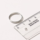 Основа для кольца регулируемая, безразмерная (набор 5 шт.), цвет серебро (комплект 2 шт) - фото 27402344