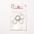 Основа для кольца регулируемая, безразмерная (набор 5 шт.), цвет серебро (комплект 2 шт) - фото 27402345