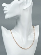 Цепочка с карабином, набор 5 шт. L=45 см, мелкое плетение, цвет золото - Фото 4