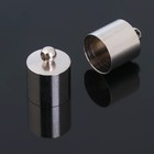 Концевик-шапочка, СМ-167, набор 5 шт. 11×14 мм, цвет серебро - Фото 2