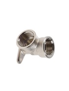 Уголок AQUALINK, 1/2", внутренняя резьба, с настенным креплением, никелированная латунь 1435100