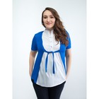 Блузка для беременных 2236, цвет синий, размер 50, рост 170 - Фото 1