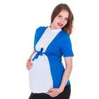 Блузка для беременных 2236, цвет синий, размер 48, рост 170 - Фото 2