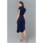 Платье с запахом женское, цвет тёмно-синий, размер 50, рост 168 - Фото 4