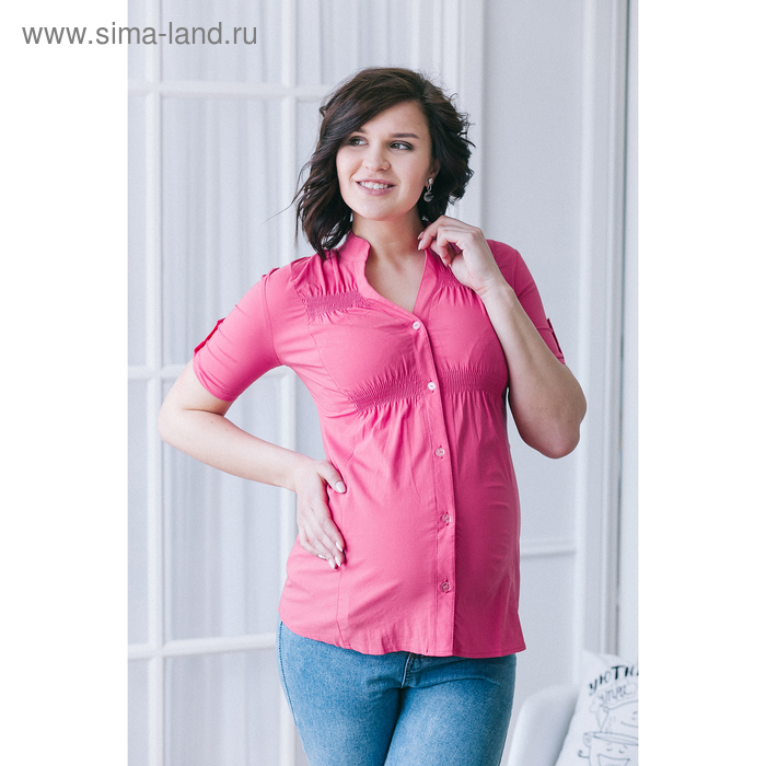 Блузка для беременных 2242, цвет малина, размер 44, рост 170 - Фото 1