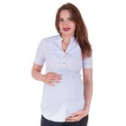 Блузка для беременных, цвет белый, размер 50, рост 170 - Фото 1