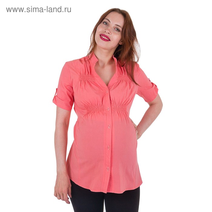 Блузка для беременных 2242, цвет арбуз, размер 46, рост 170 - Фото 1