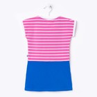 Платье для девочки, рост 98 см, цвет розовый/синий (арт.CSK 61136 (98)) - Фото 3