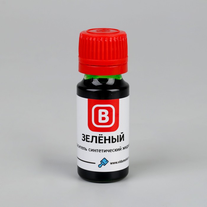 Краситель синтетический, жидкий, 15 г, зелёный - Фото 1